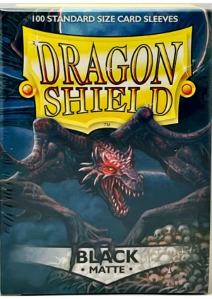 Dragon Shield 100 Standard Sleeves Black Matte