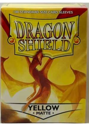 Dragon Shield Sleeves Yellow Matte - Standard size
