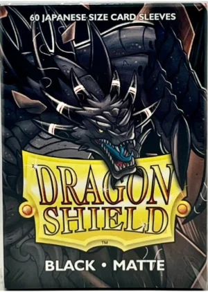 Dragon Shield Sleeves Black Matte - Japanese Size