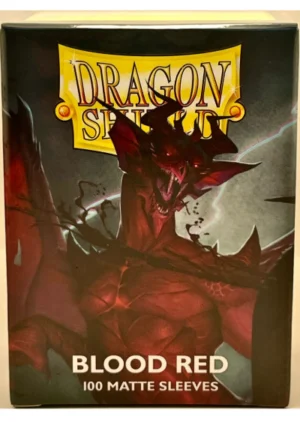 Dragon Shield 100 Sleeves Blood Red Matte - Standard size