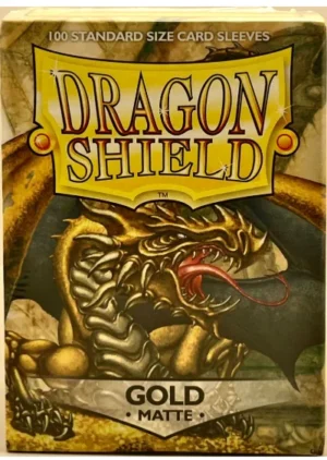 Dragon Shield 100 Sleeves Gold Matte - Standard size