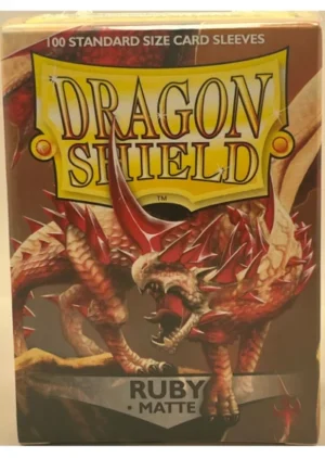 Dragon Shield 100 Sleeves Ruby Matte - Standard size